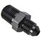 Podavelle 4AN Male Flare to 14 NPT Pipe Male Fitting Adapter Union Coupler Straight Aluminum Black