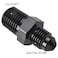 Podavelle 4AN Male Flare to 14 NPT Pipe Male Fitting Adapter Union Coupler Straight Aluminum Black