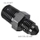 Podavelle 4AN Male Flare to 14 NPT Pipe Male Fitting Adapter Union Coupler Straight Aluminum Black