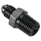 Podavelle 4AN Male Flare to 14 NPT Pipe Male Fitting Adapter Union Coupler Straight Aluminum Black