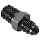 Podavelle 4AN Male Flare to 14 NPT Pipe Male Fitting Adapter Union Coupler Straight Aluminum Black