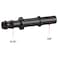 Podavelle 516 Hose Barb to 38 SAE Quick Connect Disconnect Male Fuel Fitting Adapter Aluminum Black