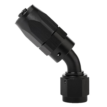 Podavelle 6AN 45 Degree Elbow Hose End Fitting Swivel Aluminum Black