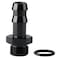 Podavelle 6AN 6 ORB Male to 38 Hose Barb Straight Fitting Adapter Aluminum Black