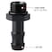 Podavelle 6AN 6 ORB Male to 38 Hose Barb Straight Fitting Adapter Aluminum Black