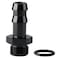 Podavelle 6AN 6 ORB Male to 38 Hose Barb Straight Fitting Adapter Aluminum Black