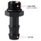 Podavelle 6AN 6 ORB Male to 38 Hose Barb Straight Fitting Adapter Aluminum Black 2PCS