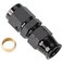 Podavelle 6AN Female Flare to 38 Hardline Compression Fitting Adapter Straight Aluminum Black