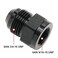 Podavelle 6AN Female to 8AN Male Flare Expander Fitting Adapter Aluminum Black Pack of 2