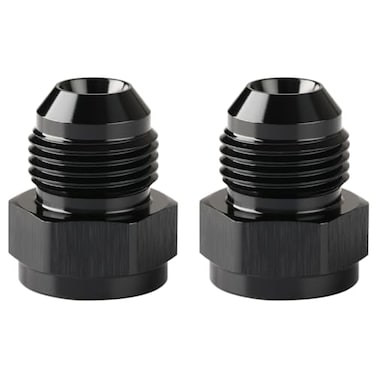 Podavelle 6AN Female to 8AN Male Flare Expander Fitting Adapter Aluminum Black Pack of 2