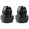 Podavelle 6AN Female to 8AN Male Flare Expander Fitting Adapter Aluminum Black Pack of 2