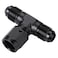 Podavelle 6AN Male Flare Tee T Fitting Adapter with AN6 Female Swivel On Side Aluminum Black