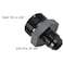 Podavelle 6AN Male Flare to 10AN ORB Oring Boss Fuel Pump Rail Adapter Fitting Aluminum Black