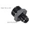 Podavelle 6AN Male Flare to 10AN ORB Oring Boss Fuel Pump Rail Adapter Fitting Aluminum Black