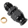 Podavelle 6AN Male Flare to 516 Hardline Compression Fitting Adapter Straight Aluminum Black