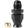 Podavelle 6AN Male Flare to 516 Hardline Compression Fitting Adapter Straight Aluminum Black