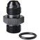Podavelle 6AN Male Flare to 6AN ORB Oring Boss Fuel Pump Rail Adapter Fitting Aluminum Black