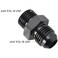 Podavelle 6AN Male Flare to 6AN ORB Oring Boss Fuel Pump Rail Adapter Fitting Aluminum Black