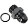 Podavelle 6AN Male Flare to 6AN ORB Oring Boss Fuel Pump Rail Adapter Fitting Aluminum Black