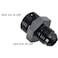 Podavelle 6AN Male Flare to 8AN ORB Oring Boss Fuel Pump Rail Adapter Fitting Aluminum Black