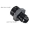 Podavelle 6AN Male Flare to 8AN ORB Oring Boss Fuel Pump Rail Adapter Fitting Aluminum Black