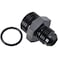 Podavelle 6AN Male Flare to 8AN ORB Oring Boss Fuel Pump Rail Adapter Fitting Aluminum Black