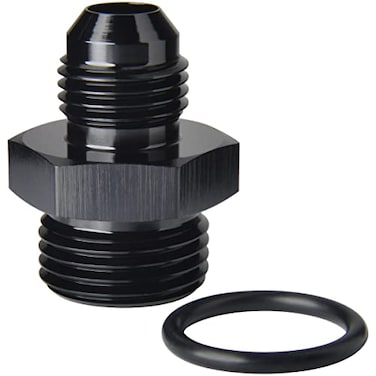 Podavelle 6AN Male Flare to 8AN ORB Oring Boss Fuel Pump Rail Adapter Fitting Aluminum Black