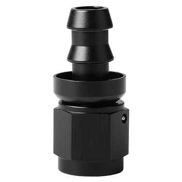 Podavelle 6AN Straight Push Lock Hose Fitting End Adapter Aluminum Black