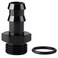 Podavelle 8AN 8 ORB to 12 Hose Barb Straight Fitting Adapter Aluminum Black
