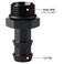 Podavelle 8AN 8 ORB to 12 Hose Barb Straight Fitting Adapter Aluminum Black