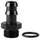 Podavelle 8AN 8 ORB to 12 Hose Barb Straight Fitting Adapter Aluminum Black