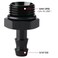 Podavelle 8AN 8 ORB to 516 Hose Barb Straight Fitting Adapter Aluminum Black