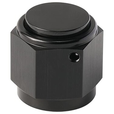 Podavelle 8AN Female Flare Cap Port Plug Block Off Fitting Nut Adapter Aluminum Black