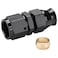 Podavelle 8AN Female Flare to 12 Hardline Compression Fitting Adapter Straight Aluminum Black