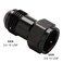 Podavelle 8AN Female Flare to 8AN Male Flare Extension Fitting Adapter Straight Aluminum Black