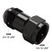 Podavelle 8AN Female Flare to 8AN Male Flare Extension Fitting Adapter Straight Aluminum Black