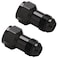 Podavelle 8AN Female Flare to 8AN Male Flare Extension Fitting Adapter Straight Aluminum Black 2PCS