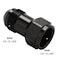 Podavelle 8AN Female Flare to 8AN Male Flare Extension Fitting Adapter Straight Aluminum Black 2PCS