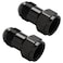 Podavelle 8AN Female Flare to 8AN Male Flare Extension Fitting Adapter Straight Aluminum Black 2PCS