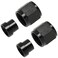 Podavelle 8AN Hardline Tube Nut and Sleeve Fitting Adapter for 12 Hard Line Aluminum Black 2 sets