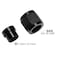 Podavelle 8AN Hardline Tube Nut and Sleeve Fitting Adapter for 12 Hard Line Aluminum Black 2 sets
