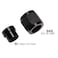 Podavelle 8AN Hardline Tube Nut and Sleeve Fitting Adapter for 12 Hard Line Aluminum Black 2 sets