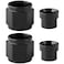 Podavelle 8AN Hardline Tube Nut and Sleeve Fitting Adapter for 12 Hard Line Aluminum Black 2 sets