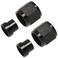 Podavelle 8AN Hardline Tube Nut and Sleeve Fitting Adapter for 12 Hard Line Aluminum Black 2 sets