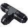 Podavelle 8AN Male Flare Tee T Block Fuel Fitting Adapter Aluminum Black