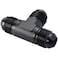 Podavelle 8AN Male Flare Tee T Block Fuel Fitting Adapter Aluminum Black