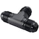 Podavelle 8AN Male Flare Tee T Block Fuel Fitting Adapter Aluminum Black