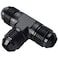 Podavelle 8AN Male Flare Tee T Block Fuel Fitting Adapter Aluminum Black