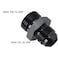 Podavelle 8AN Male Flare to 10AN ORB Oring Boss Fuel Pump Rail Adapter Fitting Aluminum Black