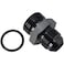 Podavelle 8AN Male Flare to 10AN ORB Oring Boss Fuel Pump Rail Adapter Fitting Aluminum Black